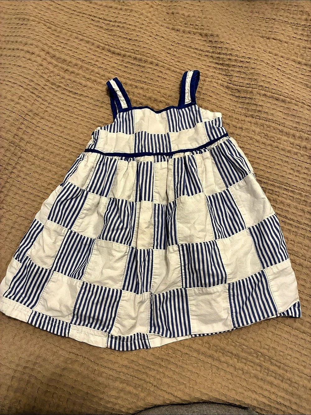 Baby Gap Girls Blue & White Sundress 18-24 Months